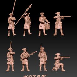 russian-infantry-tricorne-1.jpg russian infantry Great Northern War in tricorne and plug bayonet set 1