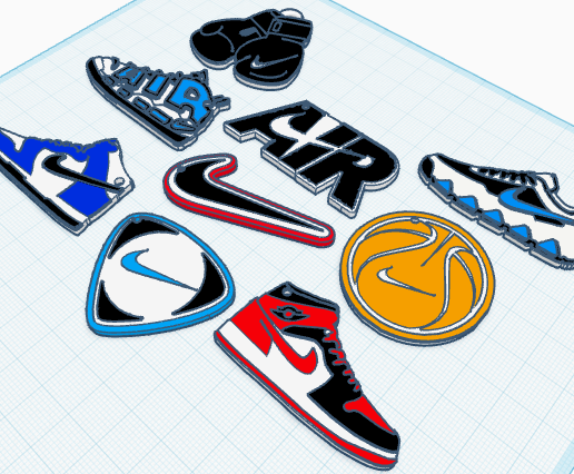 Logo De La Marca Nike ?️ Nike Keyrings Pack 10 Units・ STL File