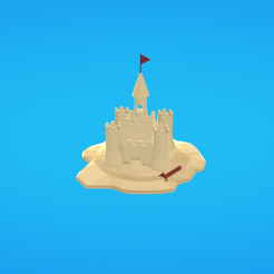 Capture d’écran 2017-11-15 à 15.08.20.png Free OBJ file Sand castle・3D printing design to download