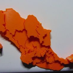 1.jpg STL-Datei Map of Mexico Puzzle (GDP per capita) kostenlos・3D-Druckvorlage zum Herunterladen