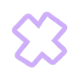 x_Low_case.stl Roblox - alphabet font - cookie cutter