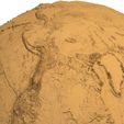 Detailed-Earth-Topographic-STL-1.jpg Modelo STL de la Tierra impreso en 3D con ríos