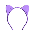 ears-pointed1.stl Animal ears headband, customizable