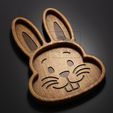 Bunny-Tray-©.jpg Easter Trays Pack - CNC Files for Wood (svg, dxf, eps, ai, pdf)