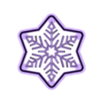 snowflake2 5cm.stl Резак для полимерной глины "Снежинка" - семь размеров