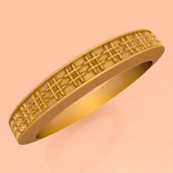 Wedding-Band-Jewellery-Ring-RWJS48.jpg Fichier STL Anneau de mariage Bague RWJSP48・Modèle imprimable en 3D à télécharger