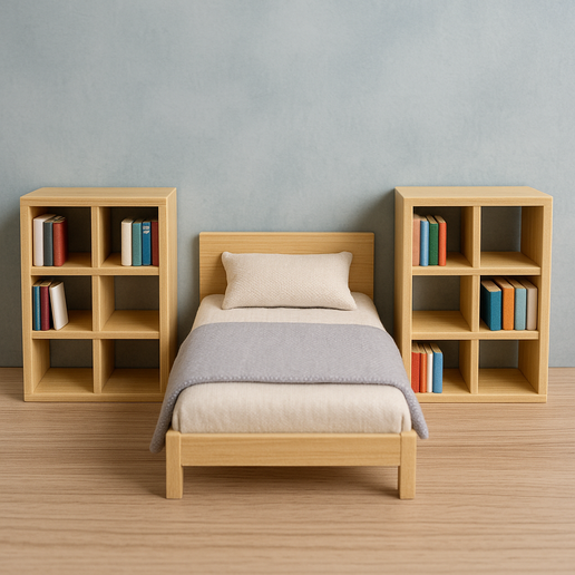a0724781-8963-4e28-b3cb-7c5ca6aa25e5.png Ikea Kallax Shelving Miniatures - 15 Models - 1:24, 1:18 & 1:12 Scales .stl