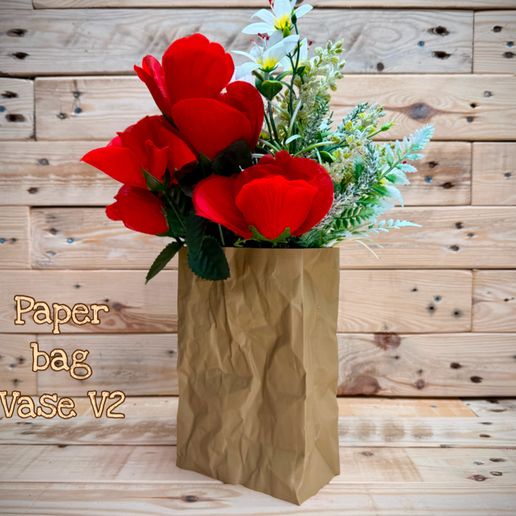 Paper Bag Vase V2 3D model