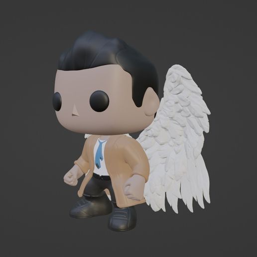 👾 Supernatural Castiel Funko Pop・Archivo 3D para ・Cults