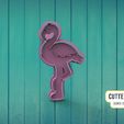 flamenco.jpg Fichier STL Flamingo Flamingo Découpeur de biscuits M1・Objet imprimable en 3D à télécharger