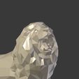 I18.jpg Low Poly Lion Statue --  Ready for 3D Printing