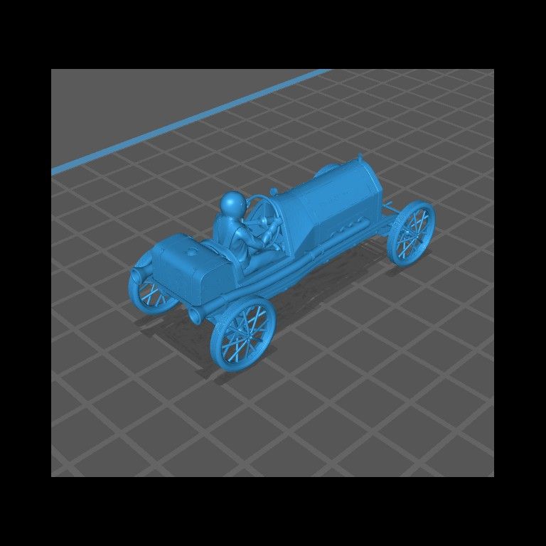 9.jpg Download STL file Chever Classic race car - Flames of war Bolt Action Empire baroque WW2 retro Modern Warhammer • 3D printing model, Hartolia-miniatures