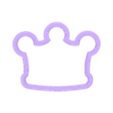 Crown_5,5cm_Cutter_STL.stl Cookie Cutter Crown - Cortador de Biscoito Tema Coroa
