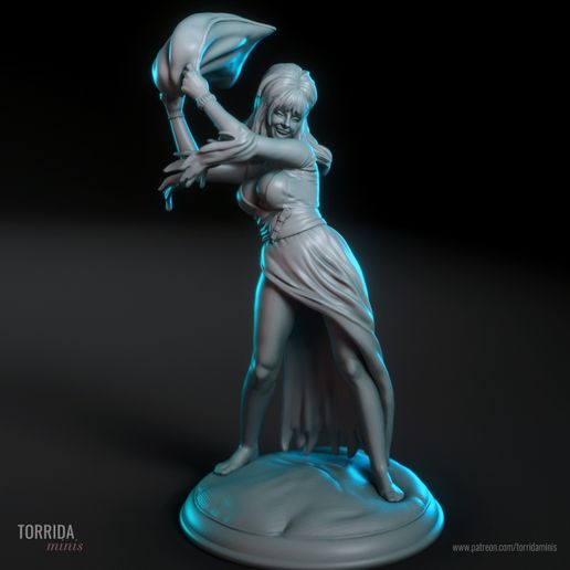 Elvira in a pillow fight 32mm 75mm