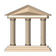 Twisted-ribbs-Double-sided-ornament-book-ends-Greek-key-pillar-Greek-Parthenon-relief-09.jpg Vintage pattern twistedrope Parthenon relief alter 3D print model