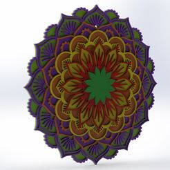 1.jpg 6 layer Mandala decoration - CNC & Laser cut