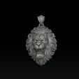 23dx3fs0.dszfv23sxf2vs36df2s.jpg Lion Pendant V2 3D print model