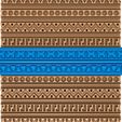 86565666.jpg Greek pattern clay roller stl / pottery roller stl / Aztec pattern clay rolling pin /ethnic pattern  cutter printer