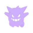 Gengar Charm hollow single sided.stl Gengar-Zauber (hohl) - JCreateNZ