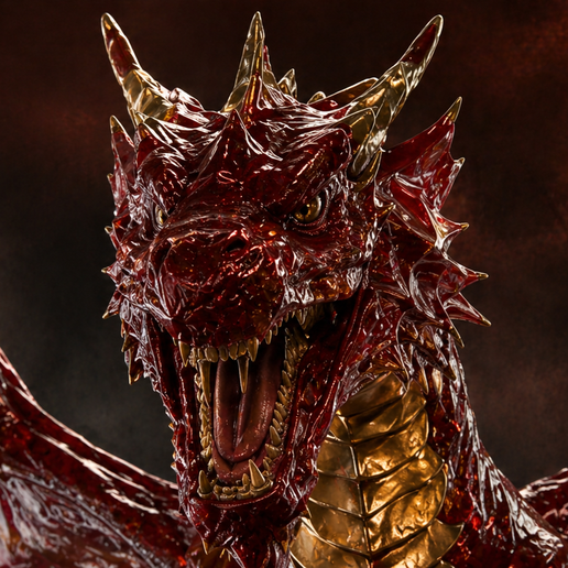 🐉 Hellfire Dragon – Detailed Fantasy 3D Model for Printing・ STL File ...