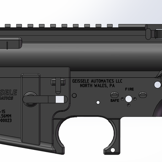 Download STL file GEISSELE GA-15/AR15 RECEIVER STL VERSION • 3D ...