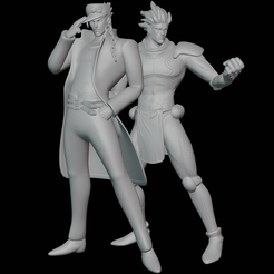 Jotaro.png Archivo STL Jotaro / Star Platinum Jojo Figures・Idea de impresión 3D para descargar, xandarianbird
