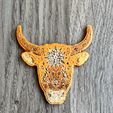 Resin_floral_bull_skull.jpg Floral Bull Master Mold for silicone mold casting