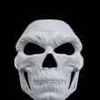 3D file Vile Skull Halloween Mask 💀 ・3D print design to download 