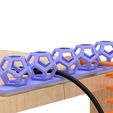 1.jpg STL file USB cable holder (Regular dodecagon-2 type)・Model to download and 3D print