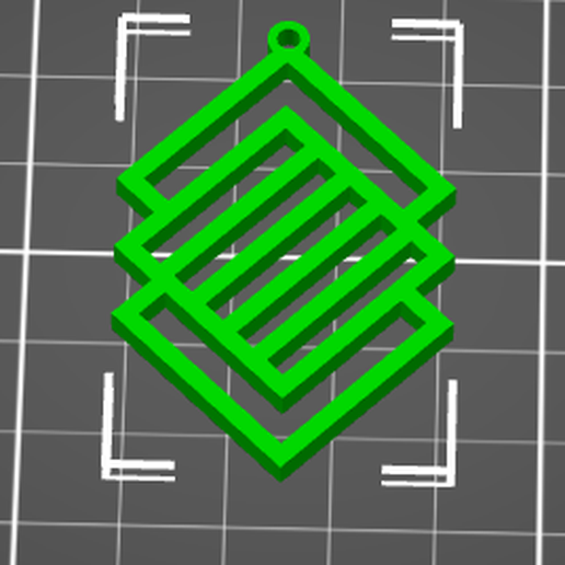 Ohrringe, Anhänger, Schmuck für Halskette, geometrisches Design 3D model