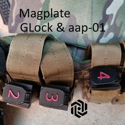 Magplate.jpg Airsoft | Magplate pour GLock & aap-01