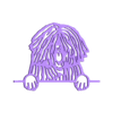 972.stl wall decoration dog Puli Pulli