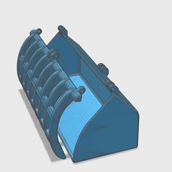 Unbenannt6.png STL file Grab bucket for wheel loader・3D printer design to download