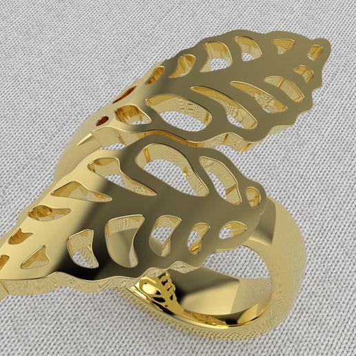 Leaf ring 3D model