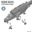 pic-7.jpg STL file HIND MI24 RUSSIAN HELICOPTER - SCALE MODEL 1:48・3D print design to download
