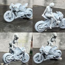 D19DEF45-815D-4A8B-B68E-42CA396CD933.jpg STL file Motocycle boulevard style optimized for 1:64 scale, hot wheels, matchbox diorama・3D printer model to download