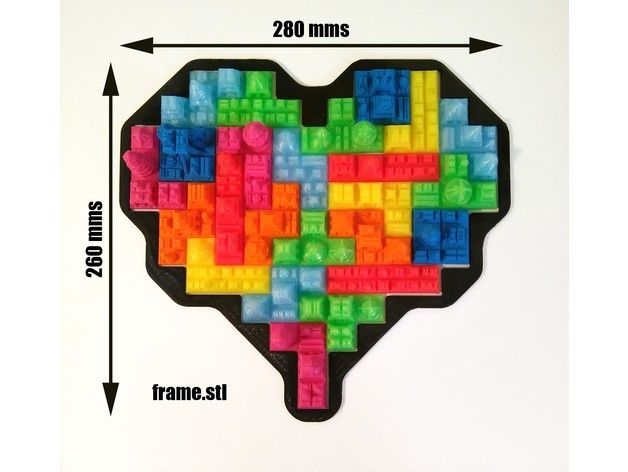 c2ae5f5a4d333d0d6853543ddb70d257_preview_featured.jpg Free STL file Tetris Heart Puzzle・3D printing idea to download, ferjerez3d