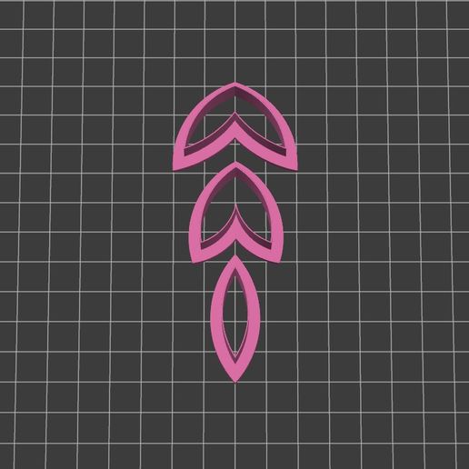 POLYMER CLAY | CUTTERS | POLYMER CLAY TOOLS & SUPPLIES | HANDMADE JEWELLERY | BOTANICAL LEAF | SET | BUNDLE | 3 Pieces 3D model