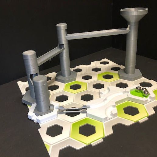 Marble Run to Gravitrax Transition Ramps 3D model