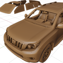 1.png Archivo STL Toyota LandCruiser Prado・Plan imprimible en 3D para descargar