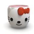 Hello-Kitty-Hex-Planter.420.5.jpg Hello Kitty Hex Planter & Pencil Holder – Cute Desk Organizer | 3D Printable STL, OBJ, 3MF