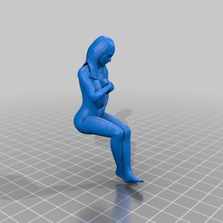 sitting_girl_fixed.png Free STL file Nude sitting girl・3D print model to download, Ewolve