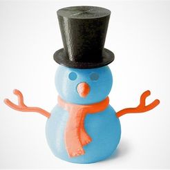 orange_KQS8WO6AKX.jpg Free STL file Build-A-Snowman・3D printable object to download