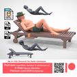Up to 70% Discount for back catalogue Patreon members receive a minimum of 9 free figures Monthly Patreon.com/3DPminiatures N2 Chillout man Sunbathing