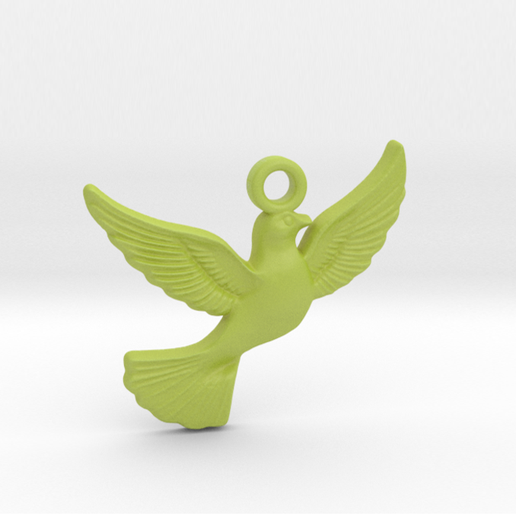 🕊️ Dove Pendant・Archivo STL para Impresión 3D・Cults