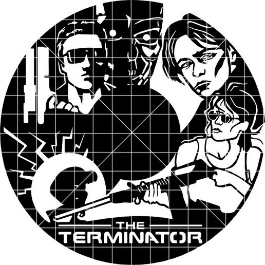 ⏺️ The Terminator for laser cutting on vinyl record DXF file・ DXF File ...