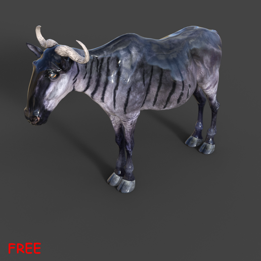 01.png Archivo STL gratis Animal Gnu・Objeto de impresión 3D para descargar, Mister_lo0l_