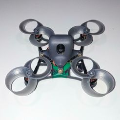 4-Build2.jpg STL file Ultra Lightweight and Aerodynamic Optimized Frame for Tiny Drones - Toothpicks 87mm・3D print object to download