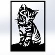 6.jpg line art cat 6, wall art cat, 2d art cat, cat, kitten, le chat, wall cat, cat decoration, feline, cat painting