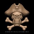 3D-pirate-bas-relife-3d-print-Holloween-3d-model,stl-file,3d-printable,3d-print-model,bas-relie.jpg 3D Pirate Skull Cross bone Bas relief design STL
